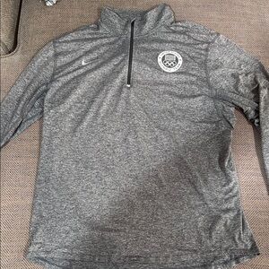Nike Gray Quarter-Zip Pullover